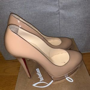 Christian Louboutin Bianca Patent 140 Nude